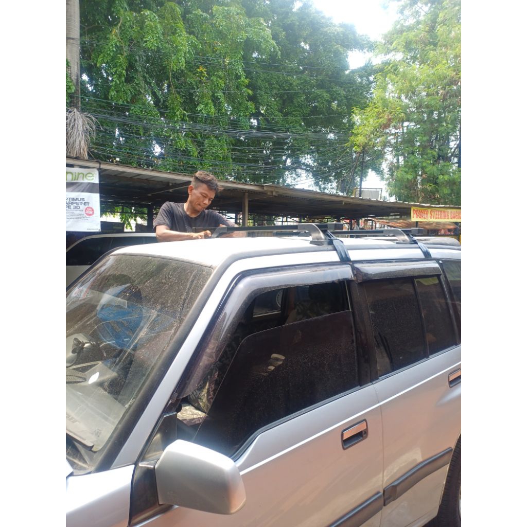 Cross bar rack bagasi atas mobil suzuki escudo vitara jepit body