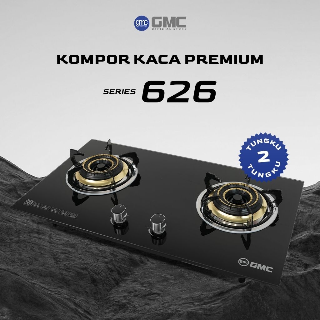 Kompor kaca 2 tungku GMC multifungsi