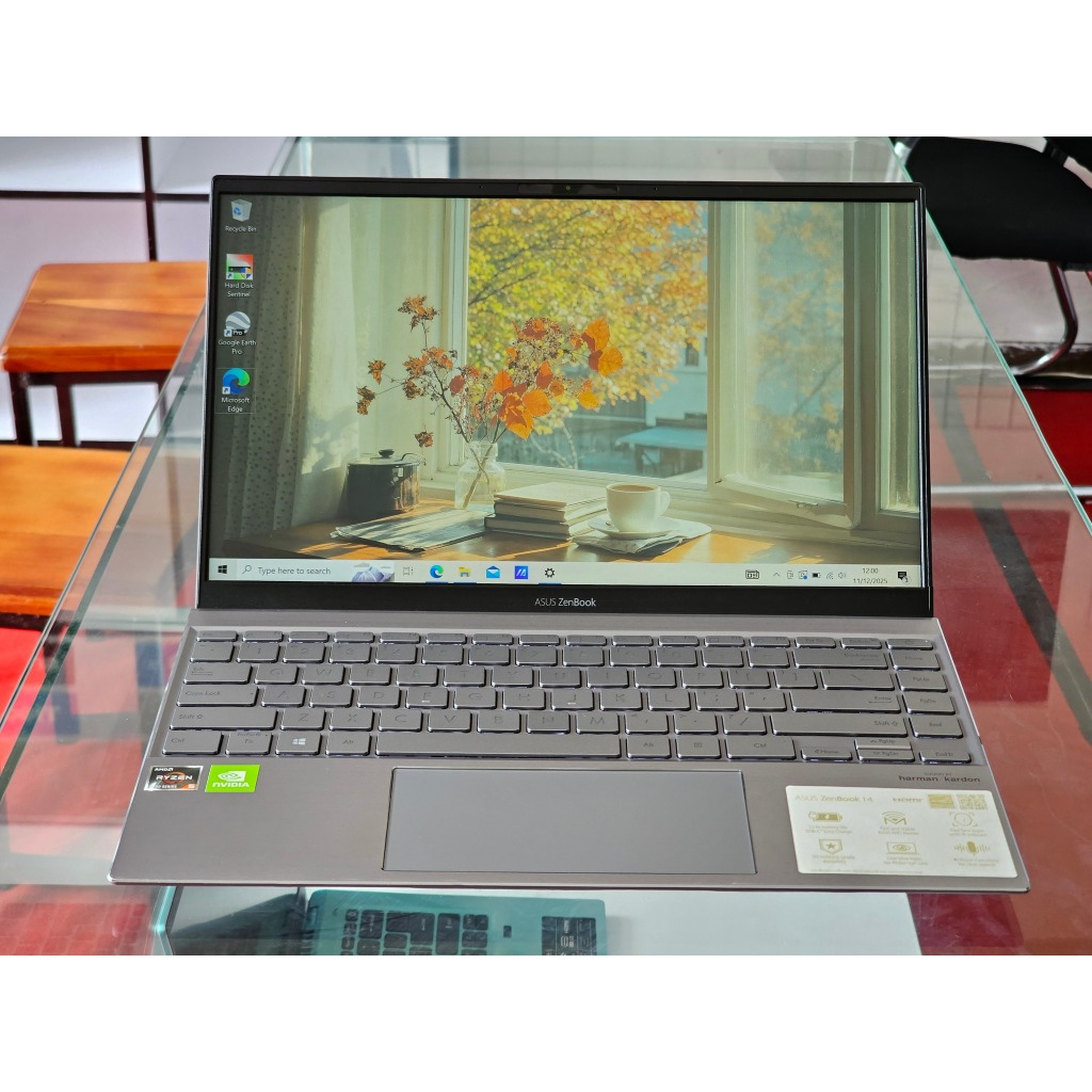 ASUS Zenbook 14 UX425UG AMD Ryzen 5 5000 Series Nvidia MX 450 Premium kencang ultratipis dan ringan