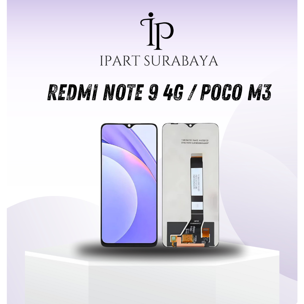 iPart Lcd Redmi Note 9 4G / Poco M3 / Redmi 9T Fullset Touchscreen Original H-FIX