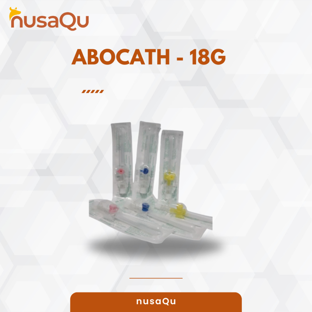 Abocath 18G Infus – Kateter IV Medical Grade (Hijau)