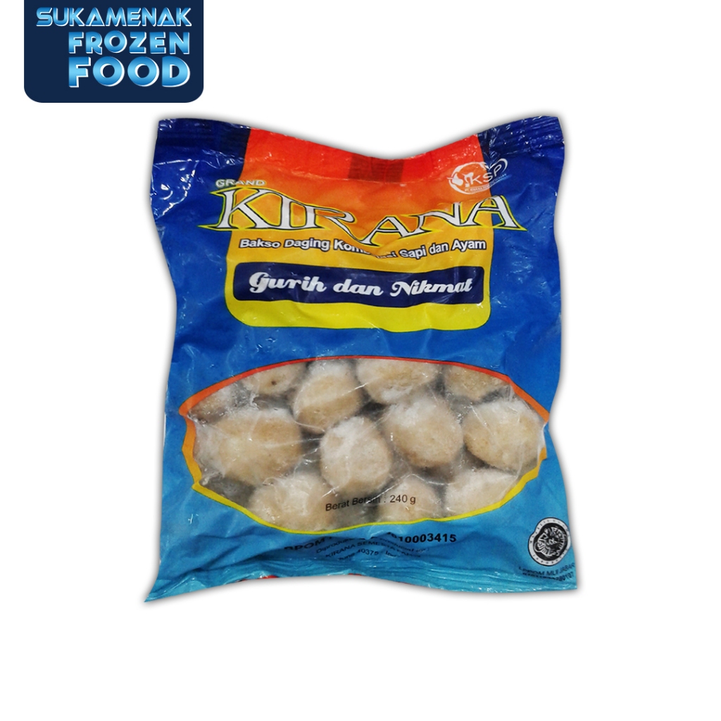 KIRANA Bakso Kombinasi 240gr/SKT (Biru)
