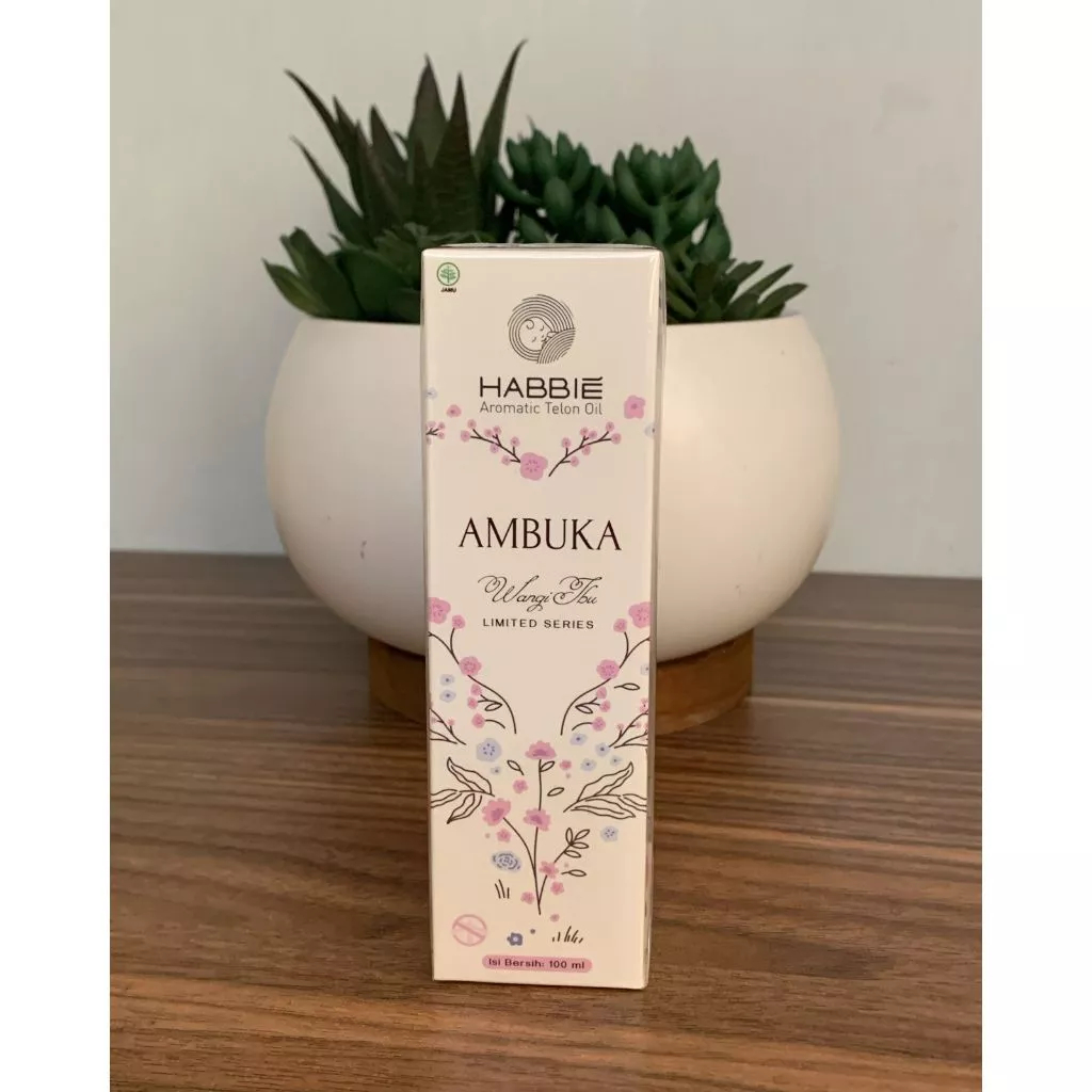 Habbie Aromatic Telon Oil Ambuka 100ml - Telon oil wangi ibu limited series