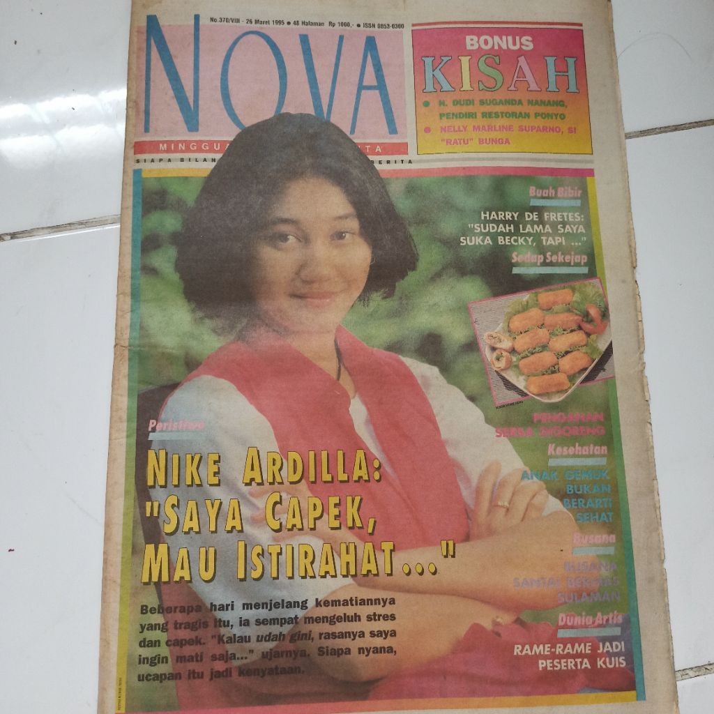 Koran Tabloid Nova 1995 - Nike Ardilla