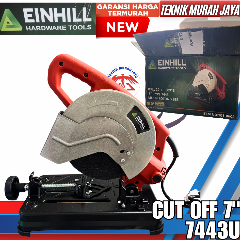 EINHILL 7443U Mesin Potong Besi Cut Off 7 inch Pemotong Besi Cutting Wheel Watt Rendah 700 Watt