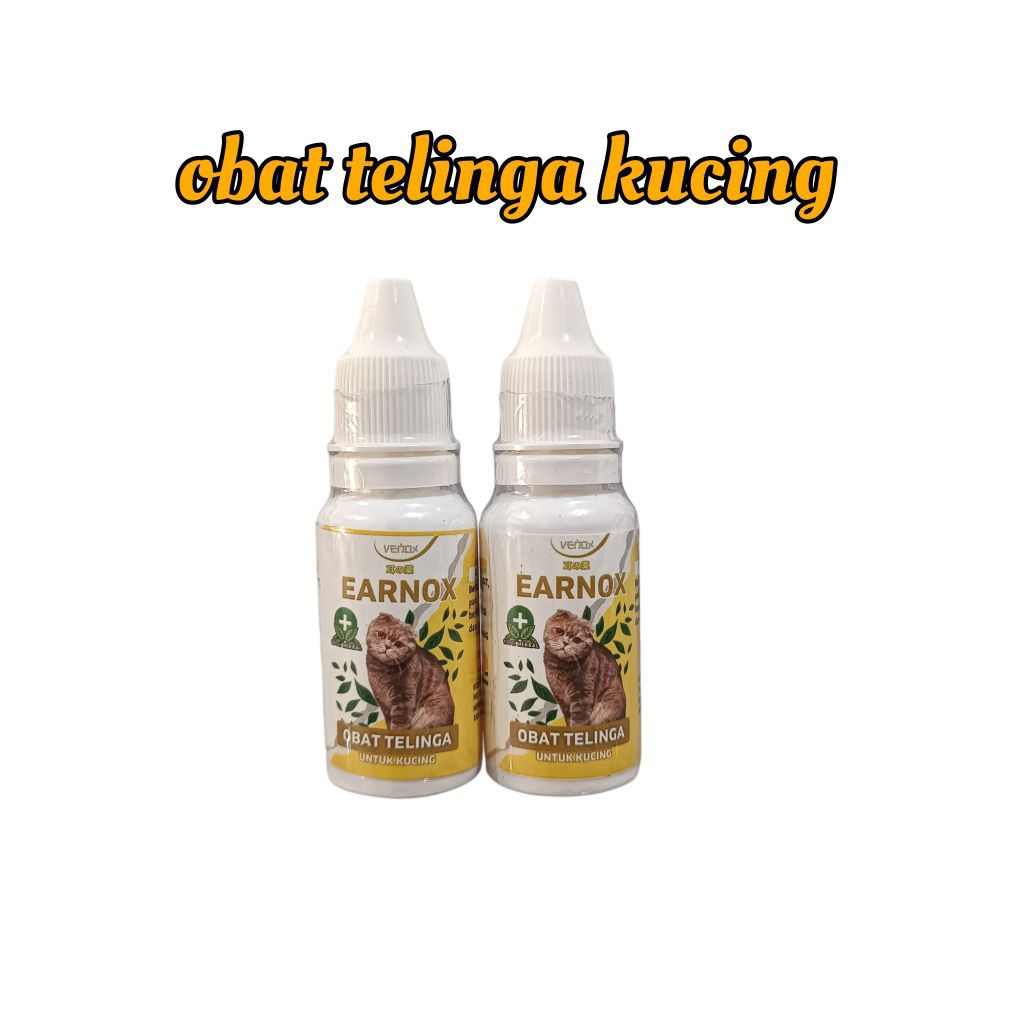 obat telinga kucing EARNOX by VENOX mengobati telinga kucing berair atau bau tak sedap