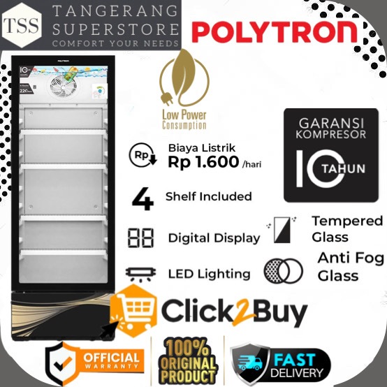 POLYTRON SHOWCASE SCN-228 SCN228 SCN 228 SUPER LOW WATT 230L PREMIUM BORDELESS DESIGN POLYTRON SHOWC