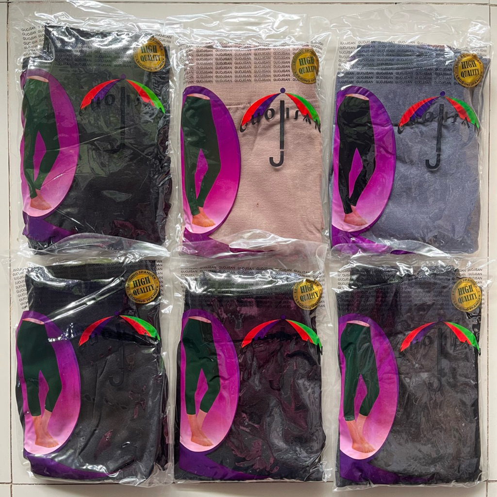 Grosir  1/2 Lusin (6 pc) LEGGING GUOJISAN