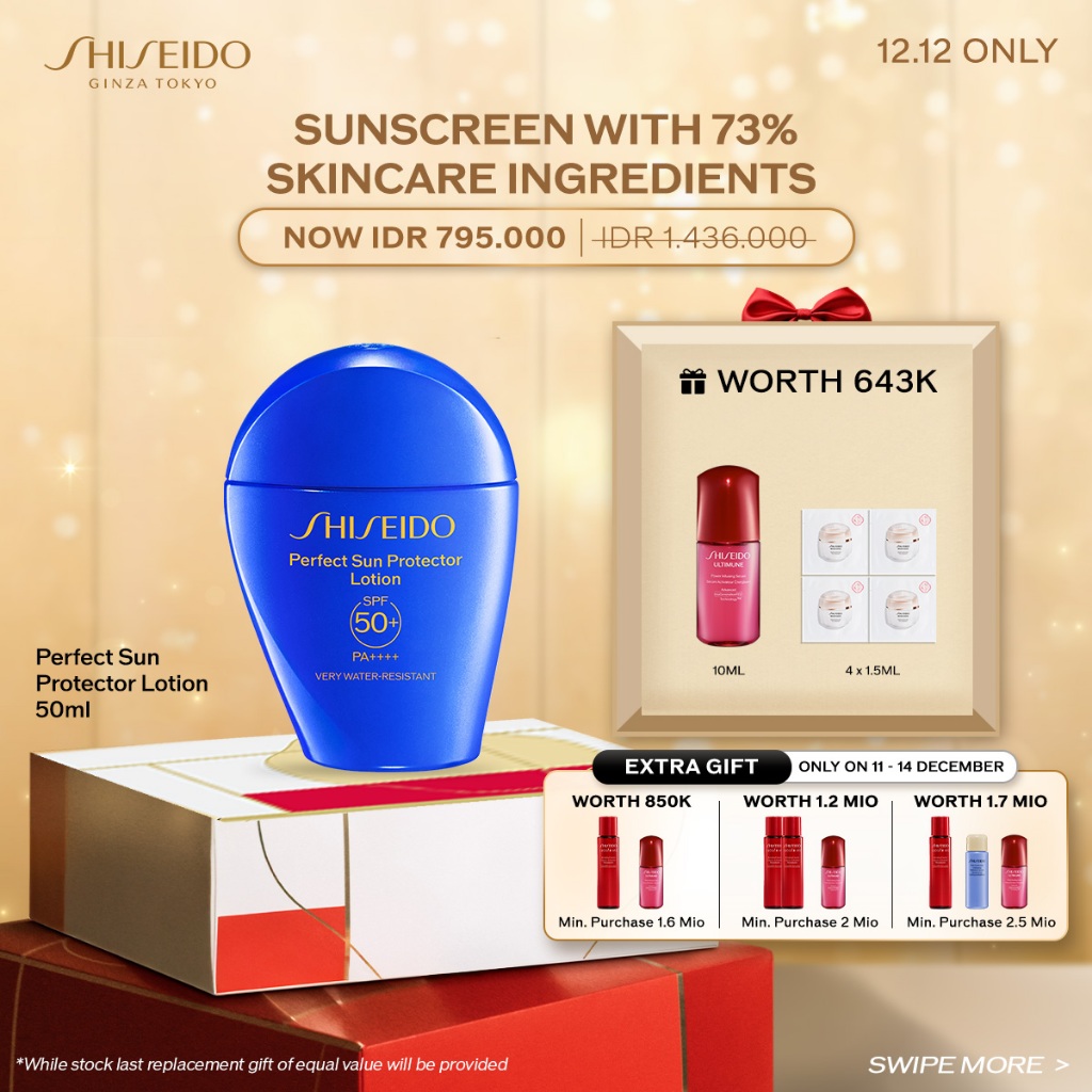[NEW ARRIVAL] Shiseido Global Sun Care Perfect Sun Protector Lotion SPF 50+ PA++++ 50ml