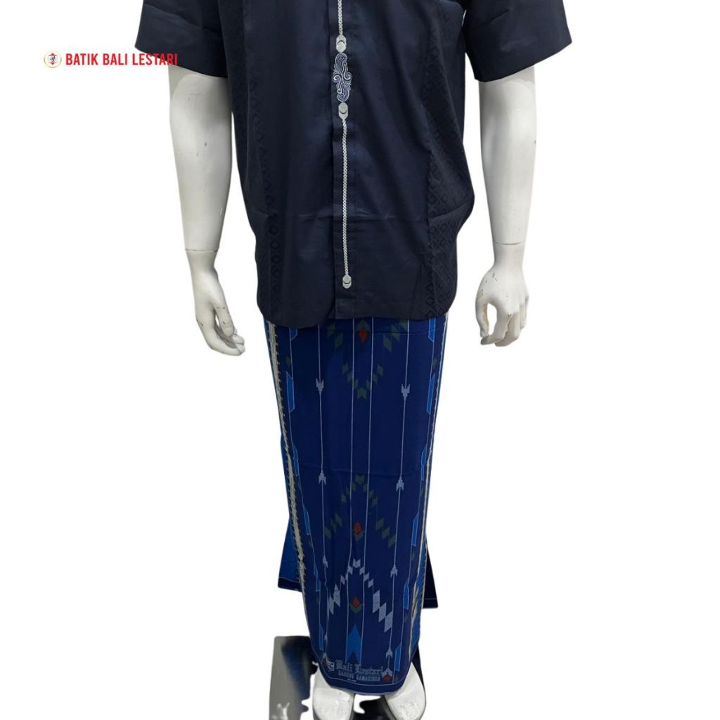 Batik Bali Lestari Sarung Samarinda Harum Cendana Navy (SR0305)