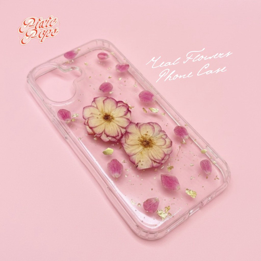 pixiepops | Real Flowers Phone Case | Resin Art Case