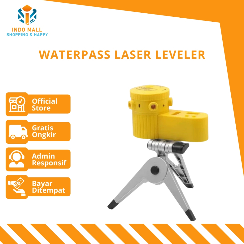 Laser Leveler level Siku Laser Waterpass Kaki Tripod Siku Tukang LV06 / Laser Siku