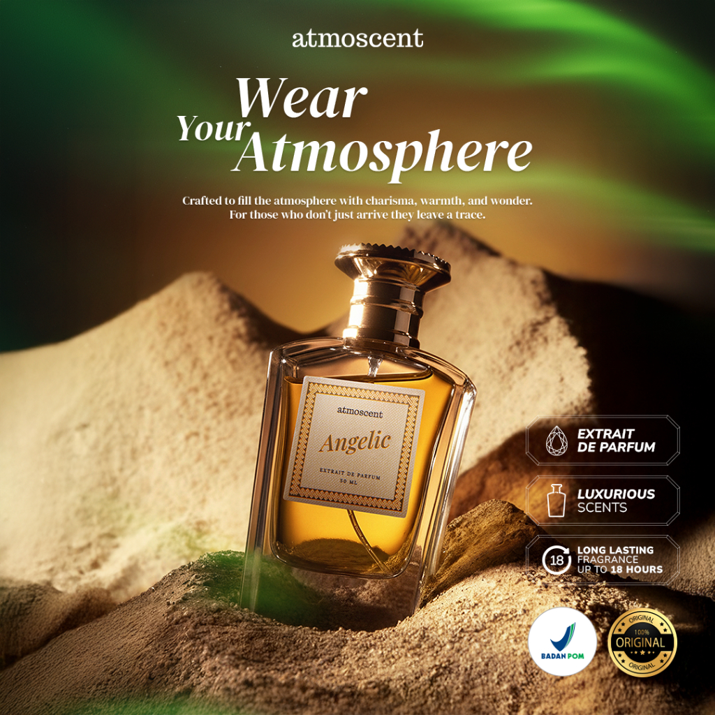 [Ready Stock] Atmoscent - Angelic Extrait de Perfume Atmoscent 50ML | Parfum Minyak Wangi Tahan Lama