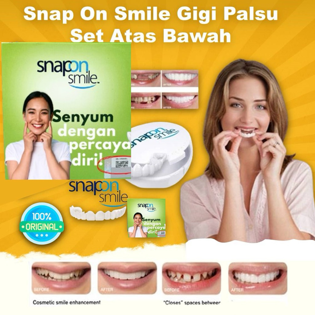 Venner gigi palsu snap on smile 100% authentic / gigi palsu Snap On Smile 1 SET
