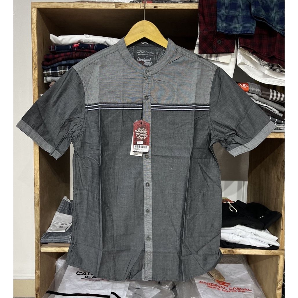 KOKO KEMKO BAJU KEMEJA CARDINAL PRIA ORIGINAL LENGAN PENDEK