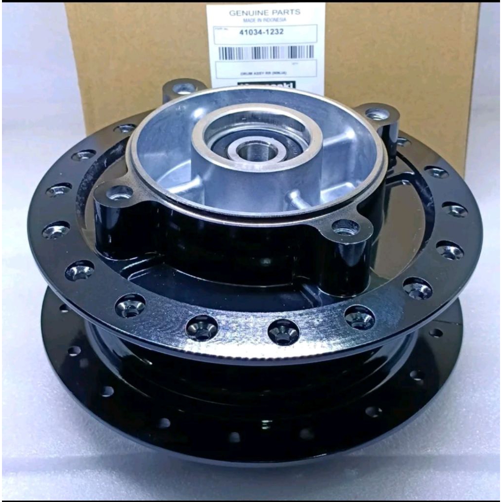 TROMOL BELAKANG + BEARING KAWASAKI NINJA 150 R, NINJA SS, NINJA RR  ORI LOKAL