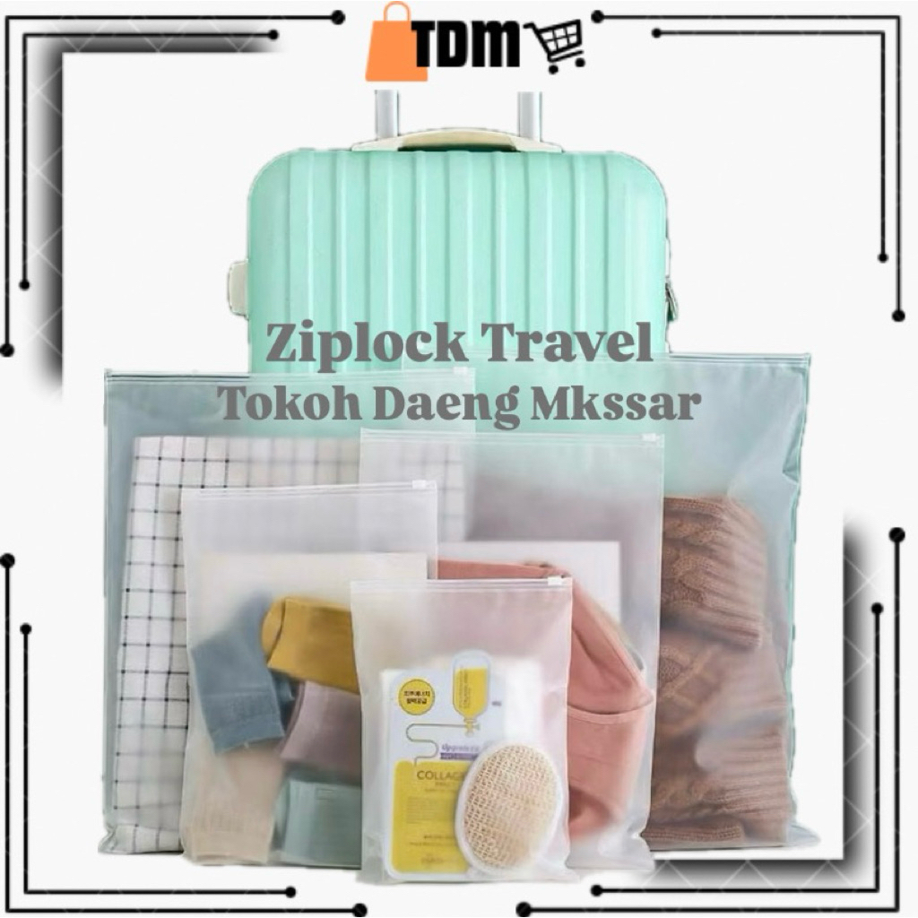 TDM Ziplock Plastik Transparan Ziplock Baju Ziplock Anti Air Serbaguna