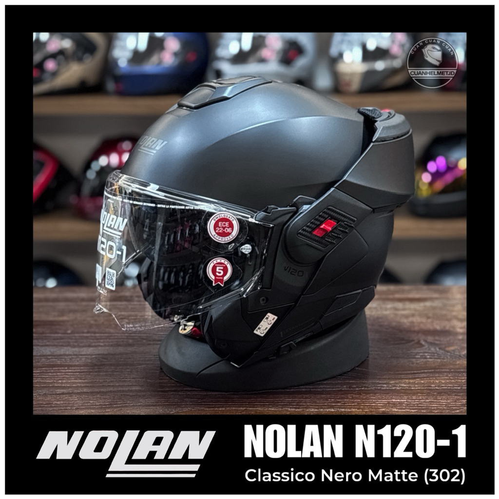 Nolan N120-1 Classico Nero Matte (302) NOLAN N1201