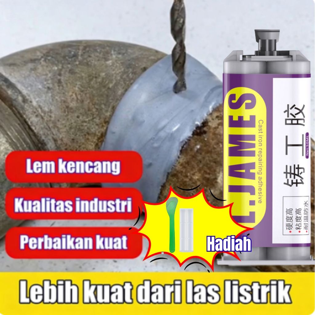 Lem besi super kuat tahan panas lem ab lem sealent anti bocor dan rembes knalpot bocor lem epoxy pvc