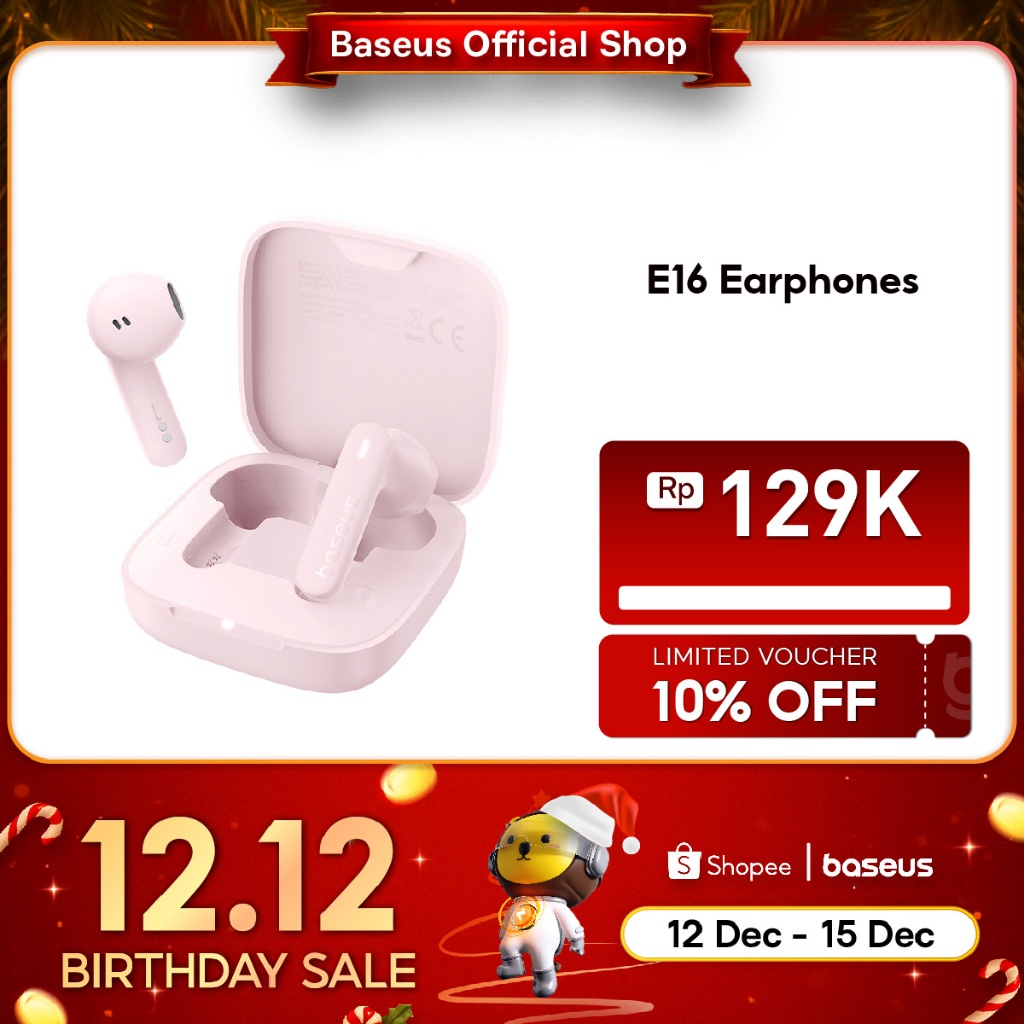 Baseus Bowie E16 Upgrade Edition 2025 True Wireless Bluetooth Earphone TWS Mini Earbuds