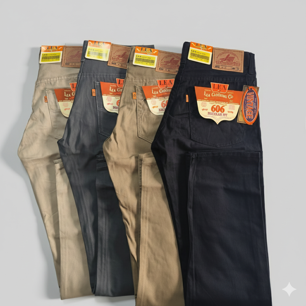 Celana KANVAS Panjang Pria Standar Lea 606 Original