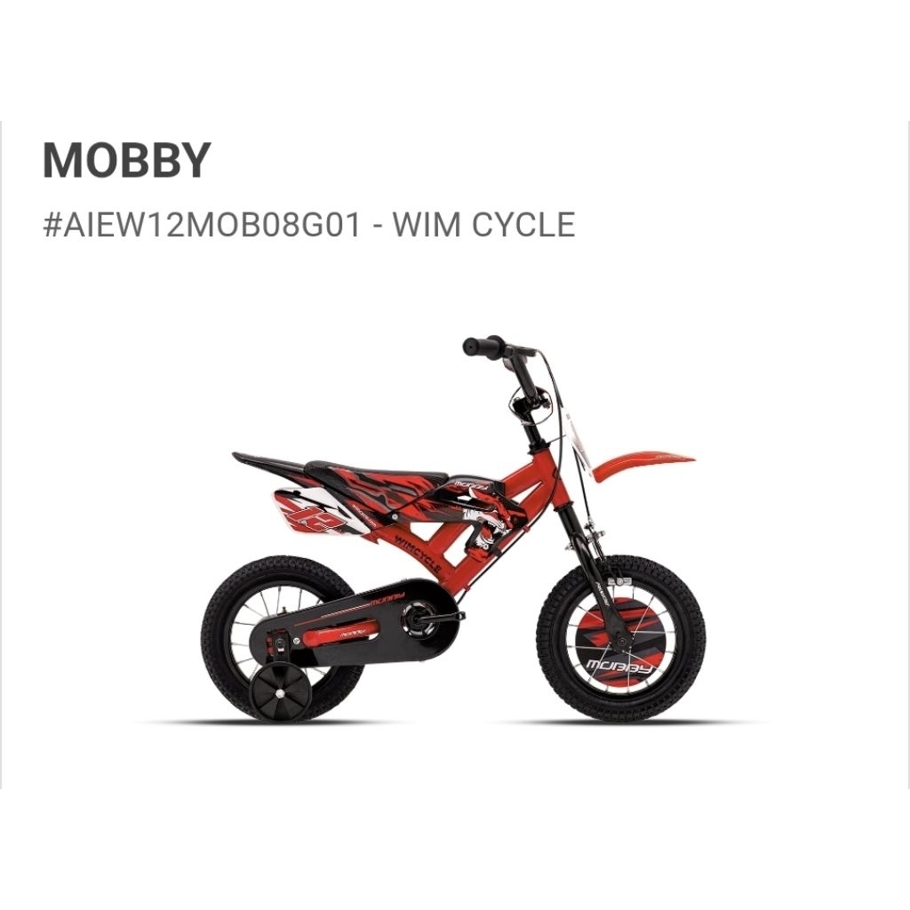 Sepeda Anak WIMCYCLE MOBBY 12 inch sepeda trail gowes anak