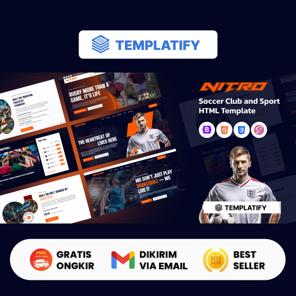 Nitro – Soccer Club and Sport HTML Template Website