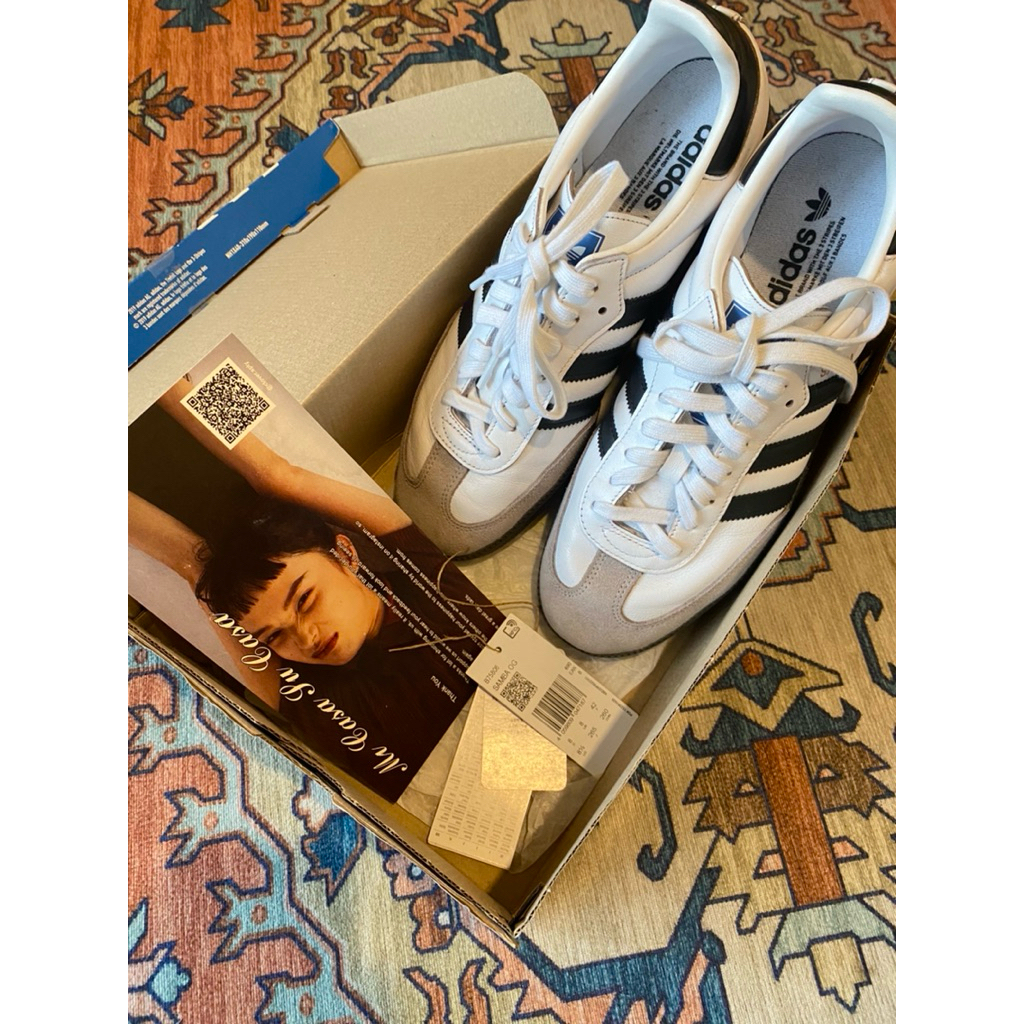 Sepatu Adidas Samba OG putih New original Uk42
