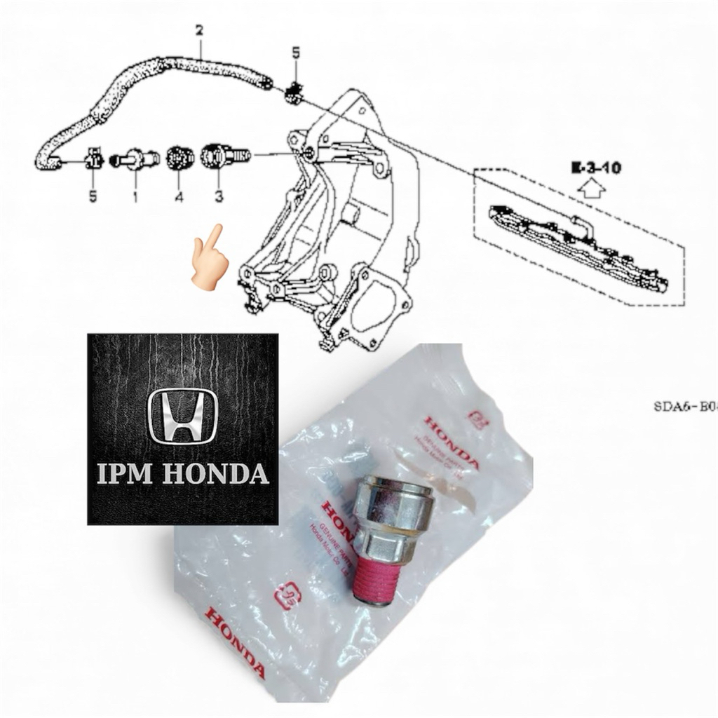 17136 PNA Joint PCV Valve Besi Rumah Breather Tube Valve PCV PVC Honda CRV GEN 2 2002-2006 Stream RN
