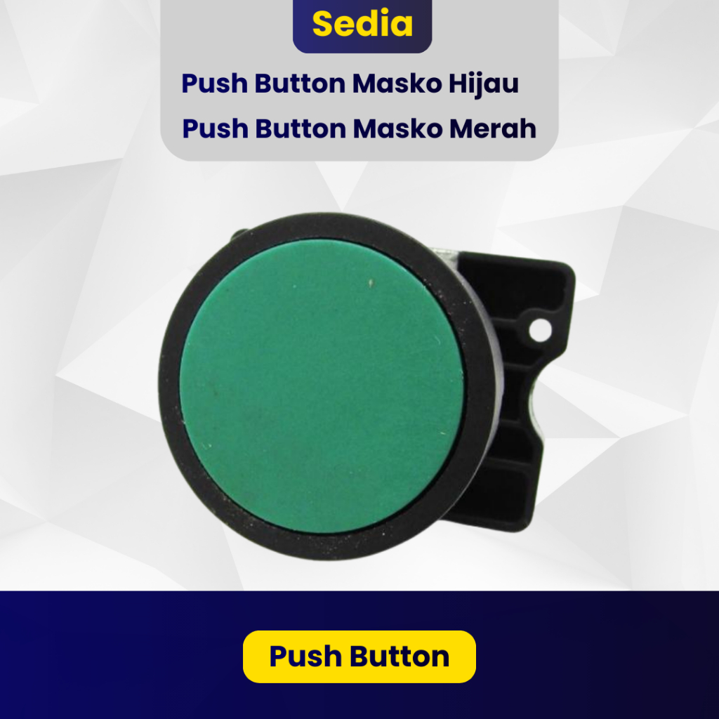 Push Button Masko Hijau Merah