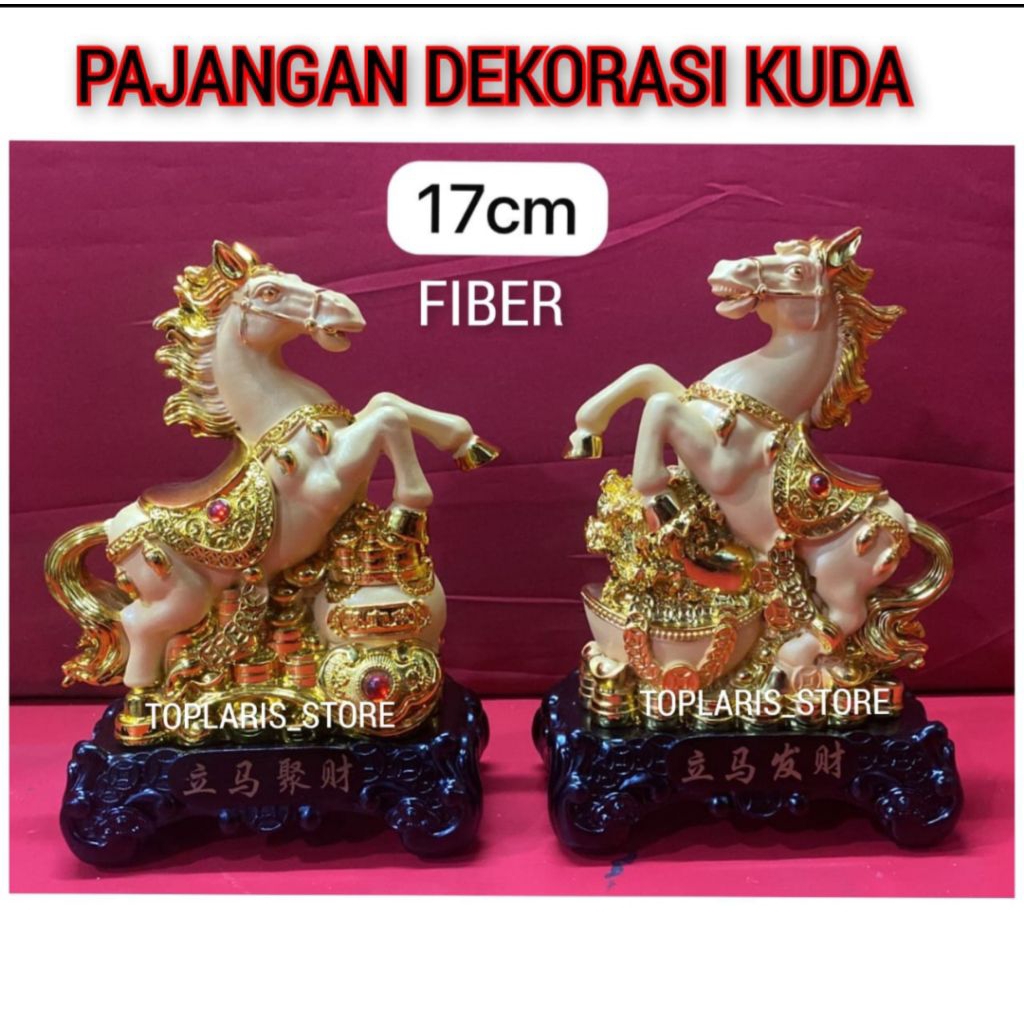Patung Kuda Fiber Dekorasi