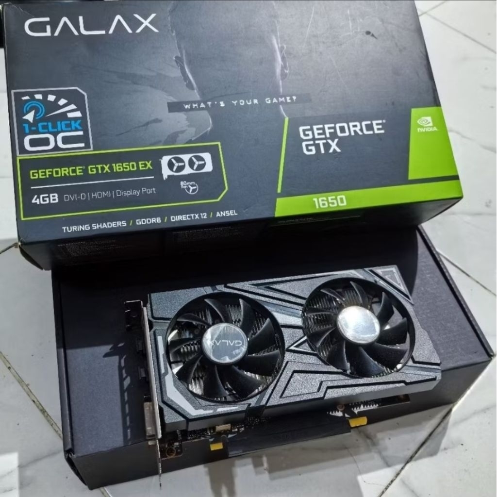 Galax GTX 1650 4gb GDDR6 No Pin Power