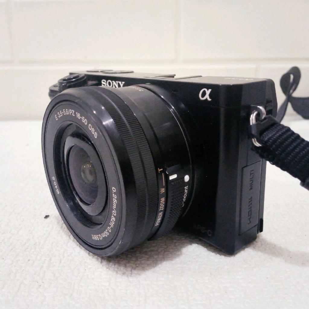 Sony A6000 lensa 16-50mm kamera mirolles second bekas