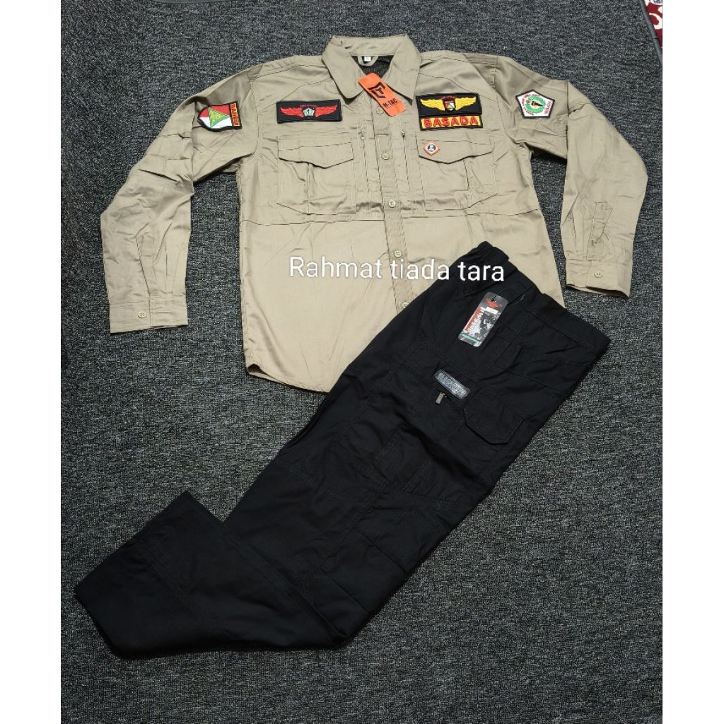 SERAGAM PDL BASADA TACTICAL GRATIS NAMA/SERAGAM BANSER BASADA TACTICAL BORDIR TIMBUL/SERAGAM BANSER 