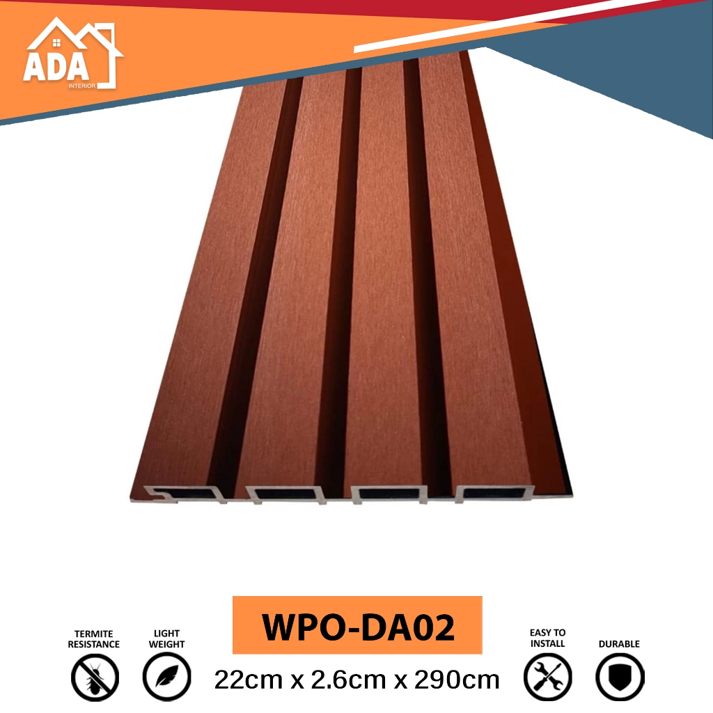 Wpc Outdoor Premium Wall Panel Cladding Wpc Wood Panel Outdoor Terlaris