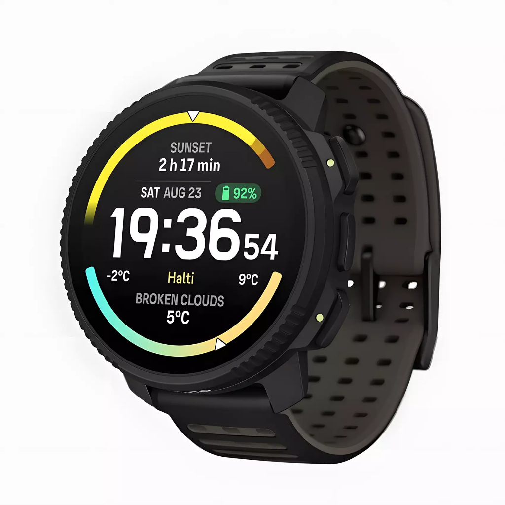Original 100% Suunto Vertical 2 ALL BLACK Stainless Steel Multi-Band GPS Bright Amoled Display Smart