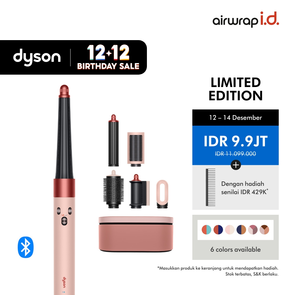 Dyson Airwrap i.d. ™ HS08 Multi-styler and dryer (Sakura Cherry) - Mengeringkan. Mengikal. Membentuk