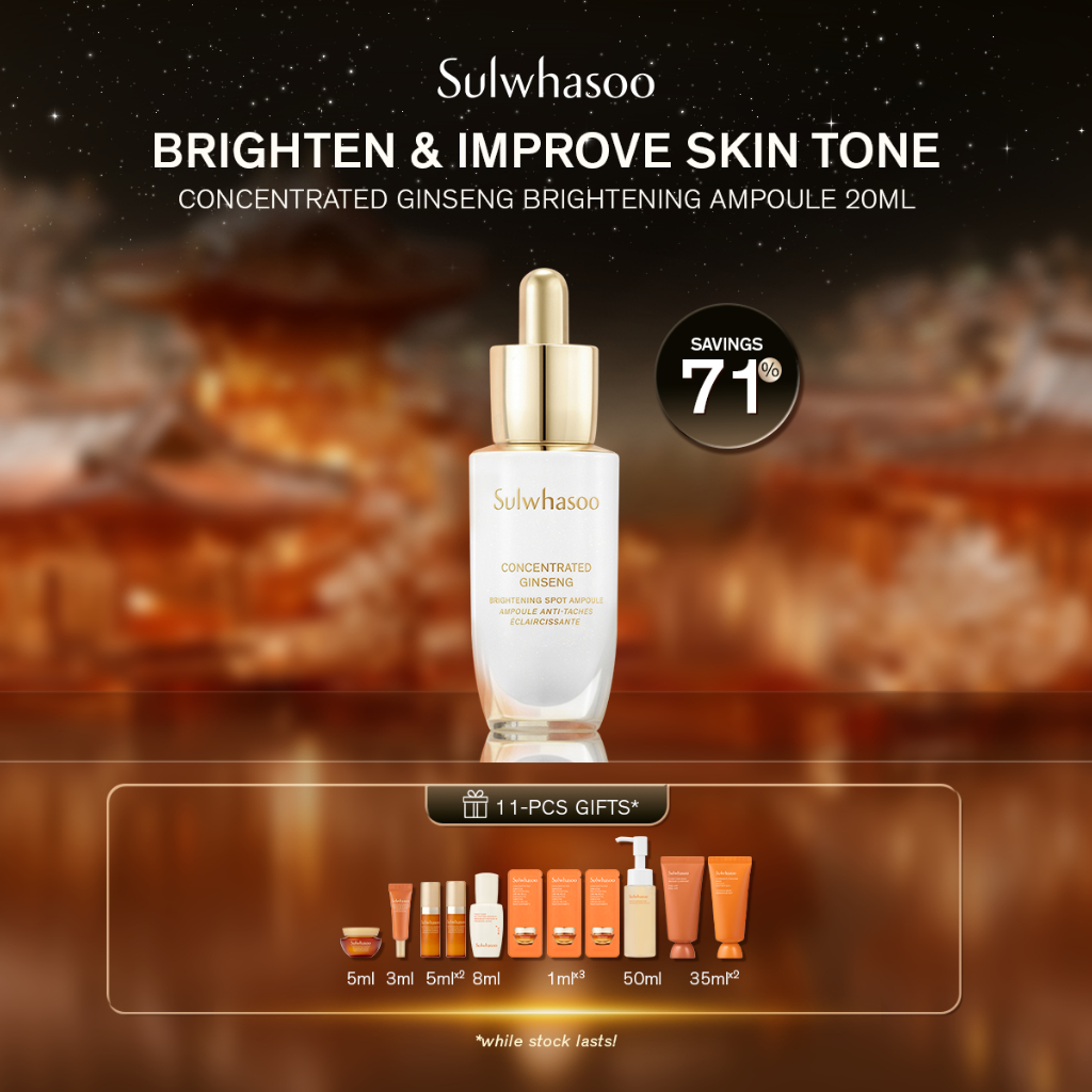 [12.12 Special Set] Sulwhasoo Concentrated Ginseng Brightening Spot Ampoule 20g - Skincare, Mencerah