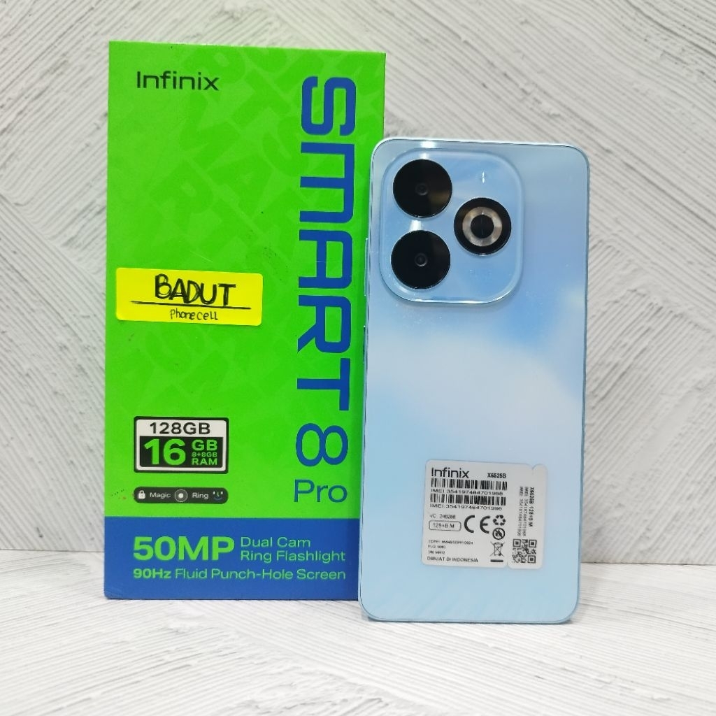 INFINIX SMART 8 PRO 8/128 4/256GB HP SECOND BEKAS FULLSET