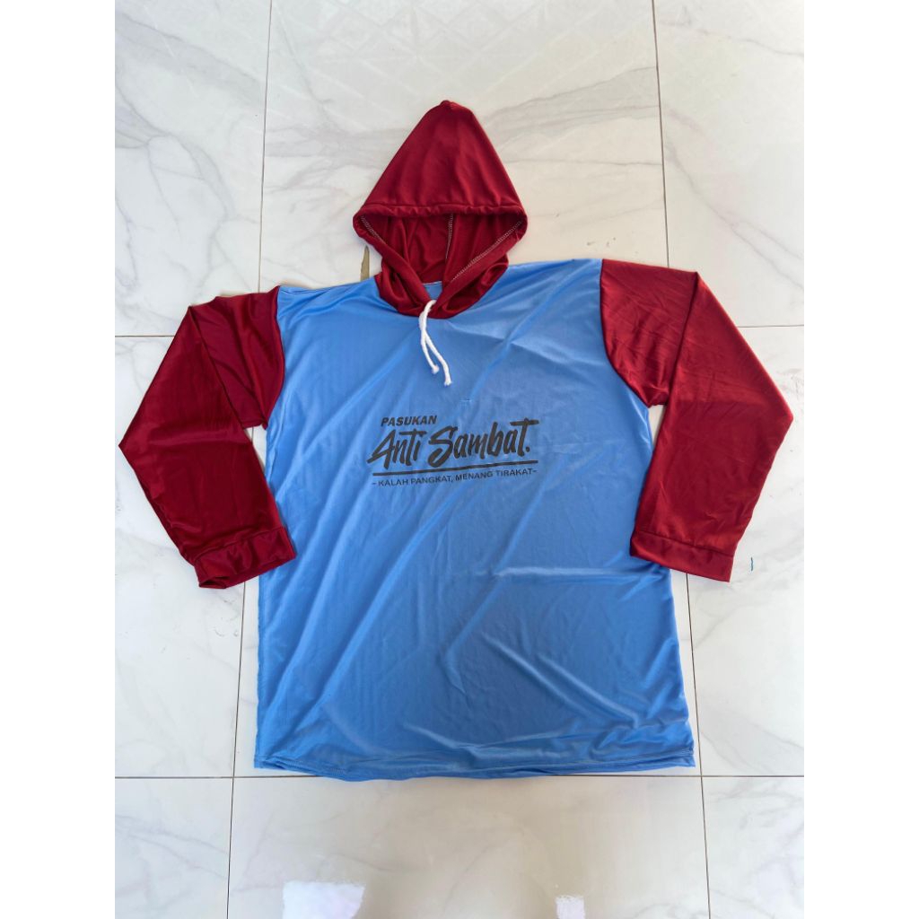 KAOS PETANI KAOS BASAHAN KERJA SABLON PROYEK/KULI BANGUNAN LENGAN PANJANG