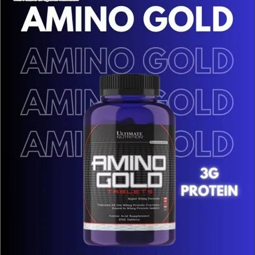 Amino Gold Ultimate Nutrition 250 Tablet Amino Terbaik Ori 100% Original