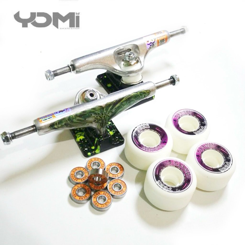 Etaks Skateboard Truckset | Truck-Wheels-Bearing dan bonus Bolnuts