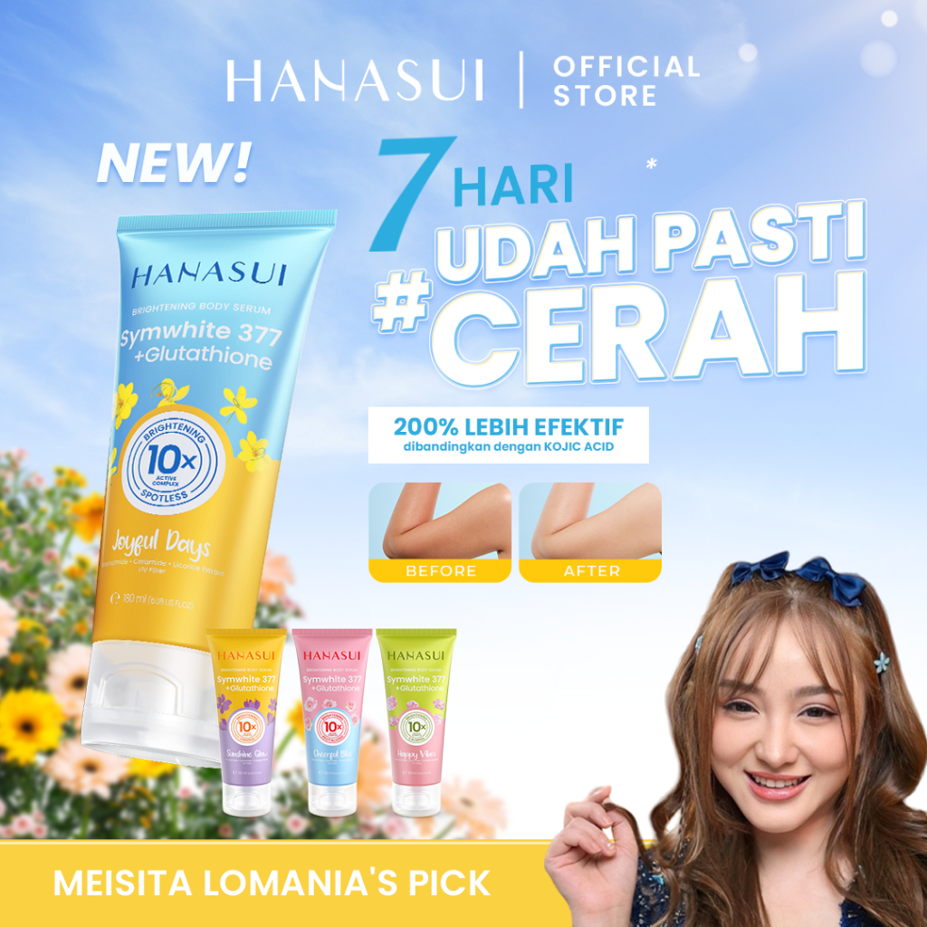 [MEISITA LOMANIA FAVORITE] Hanasui Brightening Body Serum - Body Serum With Symwhite377 + Glutathion