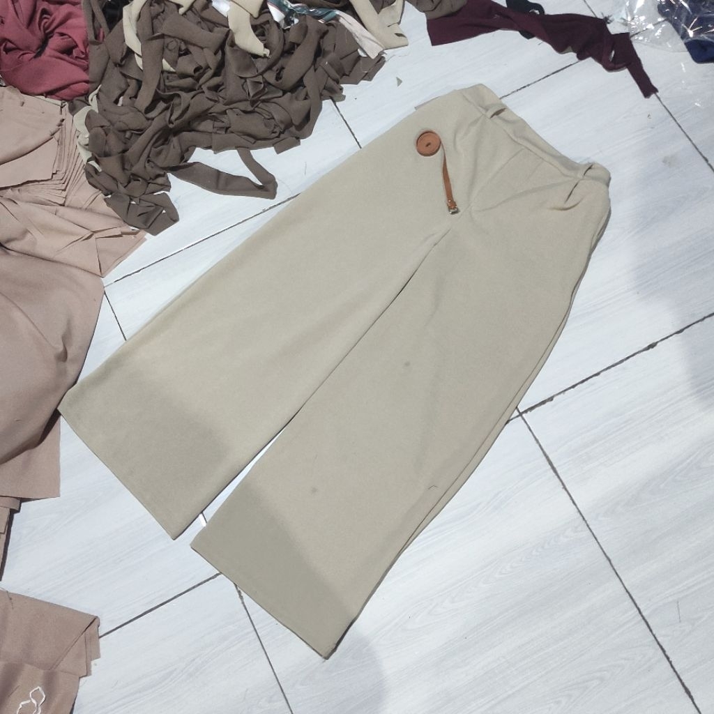 Celana Kulot Sabuk Wanita | Bb 50-64kg