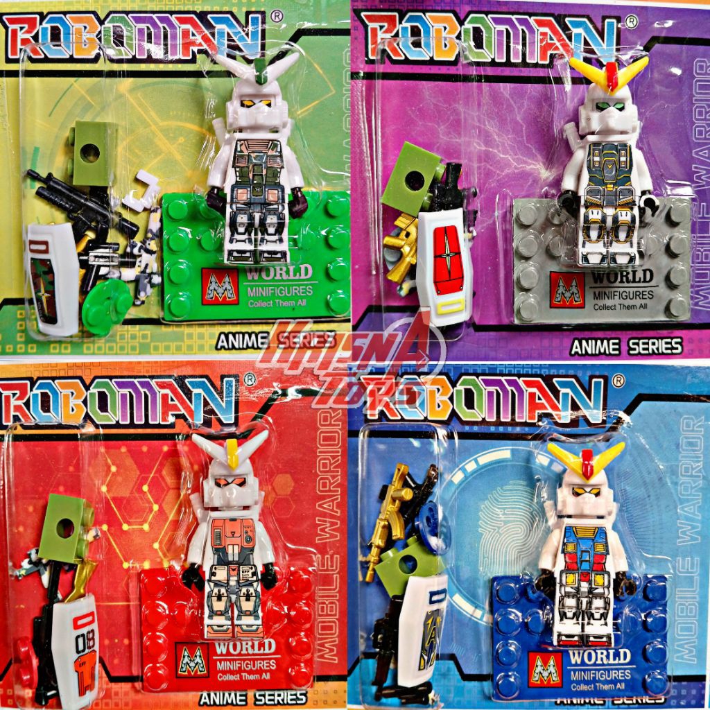 Mainan blok minifigure Gundam/bricks kit merakit/mainan membangun