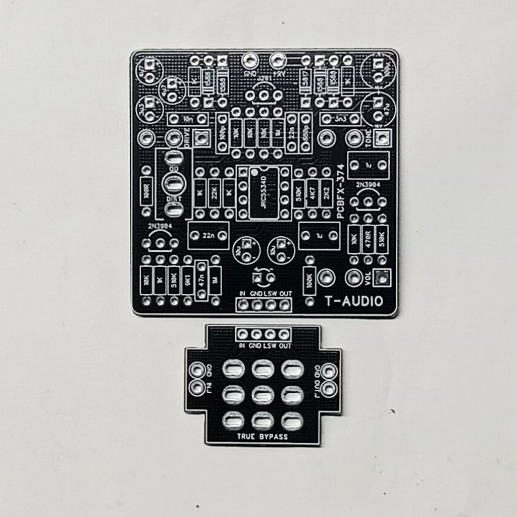 T-Audio PCBFX-374 Based on Maxon OD-01 The Driver Overdrive Distortion Pedal Guitar Effect Stompbox 