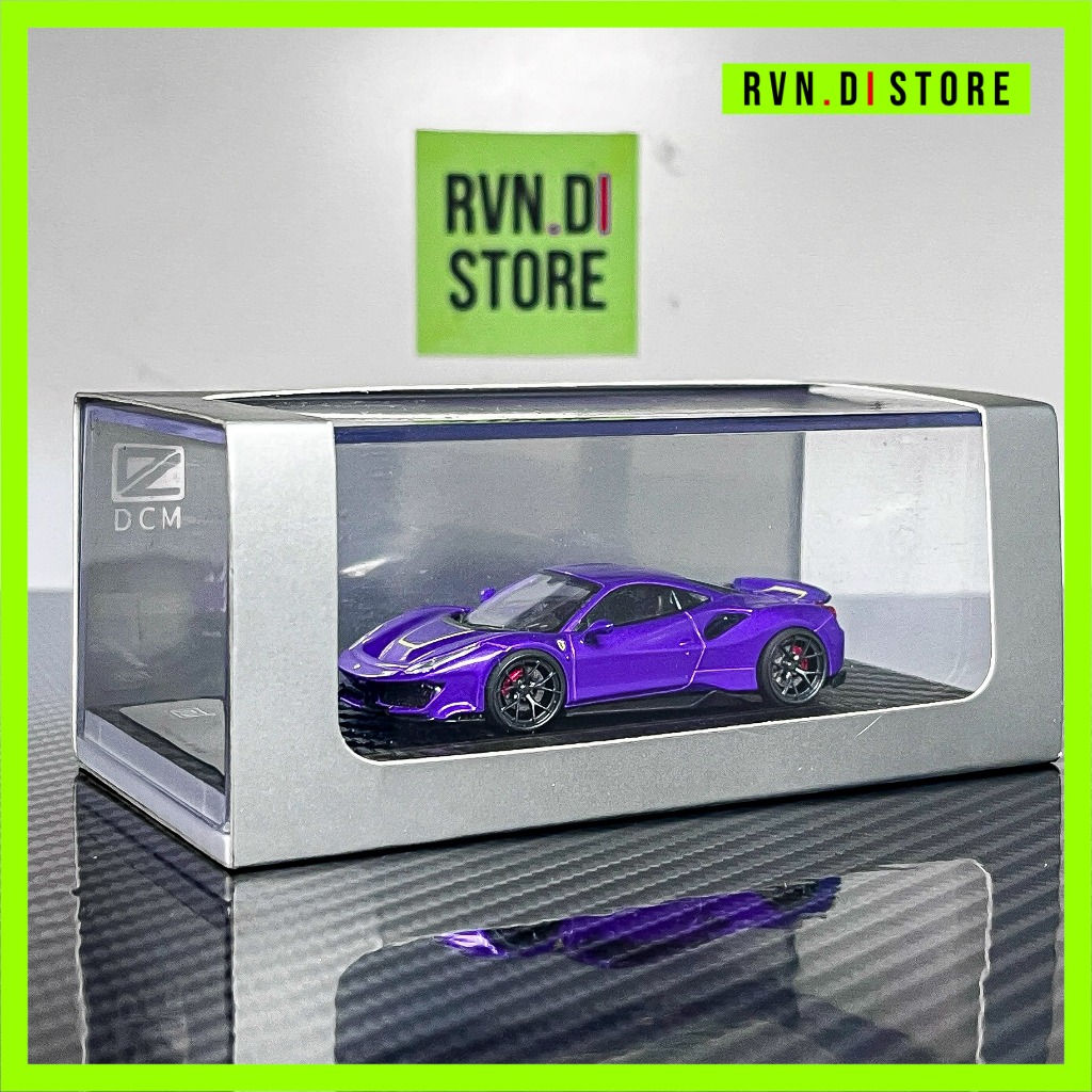Novitec Ferrari 488 Pista by DCM Model NEW Sealed 1/64 Midnight Purple