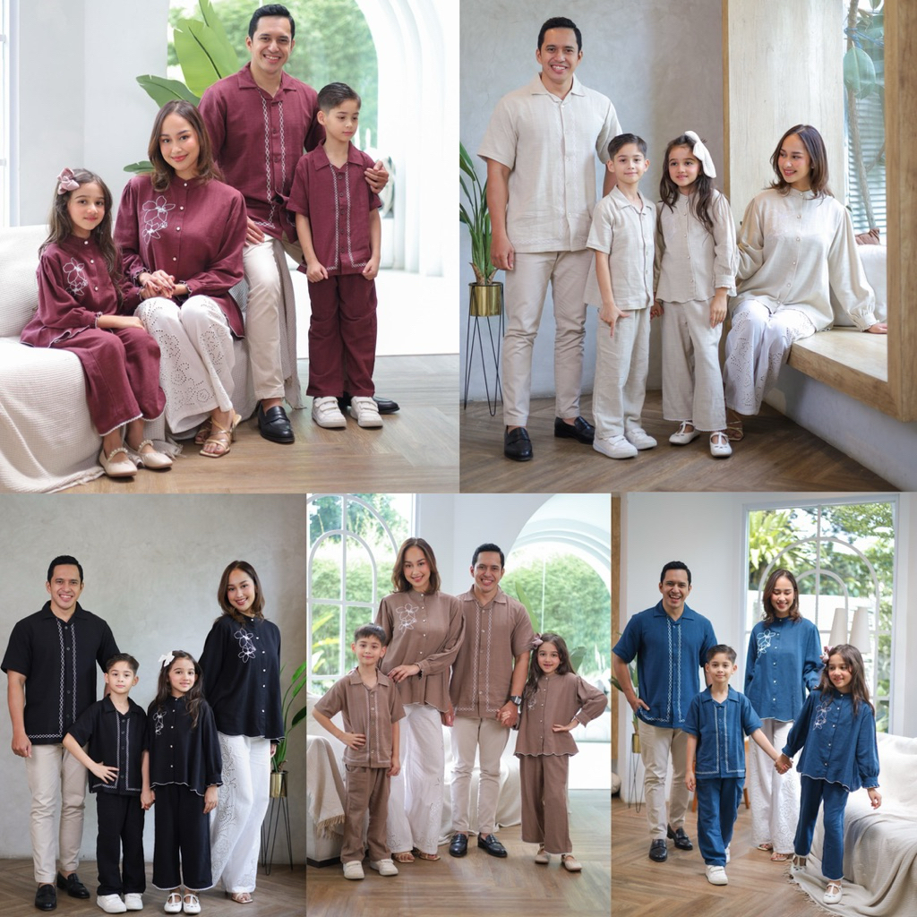 PO - AMMAR & AMMERA Family Set Raya Sarimbit / Baju Lebaran Couple