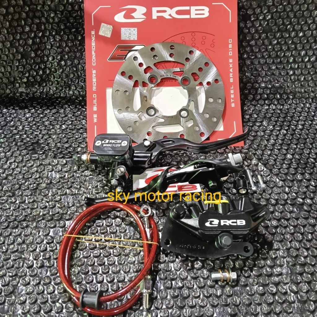 Sepakat master rem  rcb  E3 kotak kanan hitam 14mm/ kiri kopling  Rcb / kaliper  Rcb E series+ selan