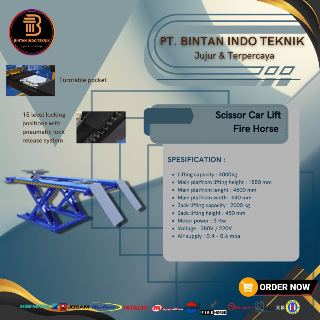 Scissor Car Lift // Scissor Lift Fire Horse